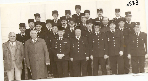 Les pompiers de Châtillon-sur-Loire en 1983