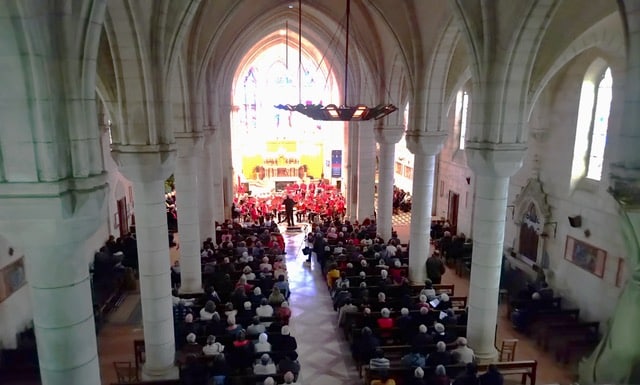 Magnifique concert de l'Union musicale et de la chorale à l'église Saint-Maurice