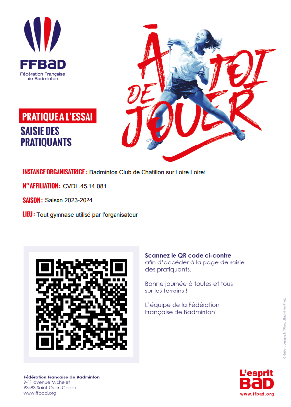 Reprise des cours de badminton