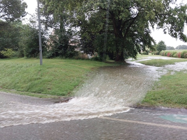 Pluie diluvienne sur Châtillon