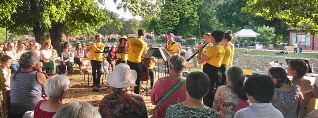 Un concert de musique classique à l’écluse de Mantelot