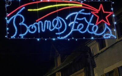 Les lumières de Noël dans les rues de Châtillon