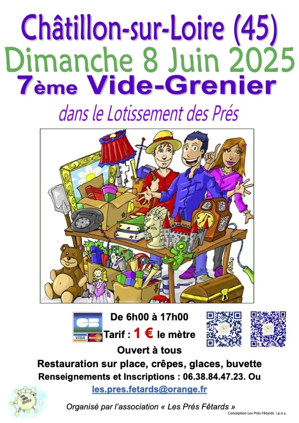 Affiche vide grenier 2025 boutique