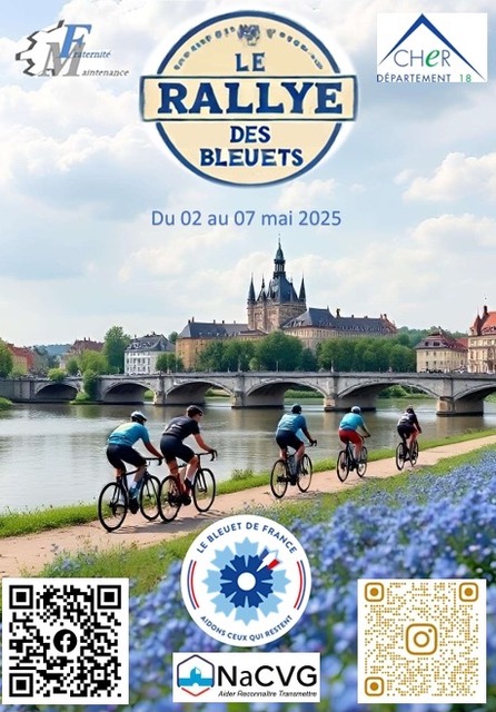 Le rallye des Bleuets de France fera halte au camping des Combles le mardi 6 mai
