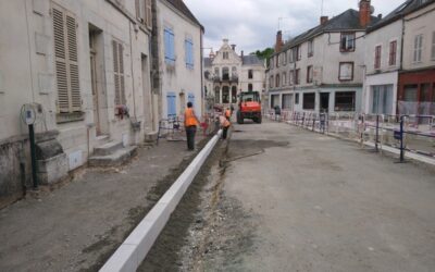 Les travaux avancent vite dans le centre-ville