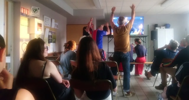 Une fan zone pour la finale de la Ligue des champions au stade de foot