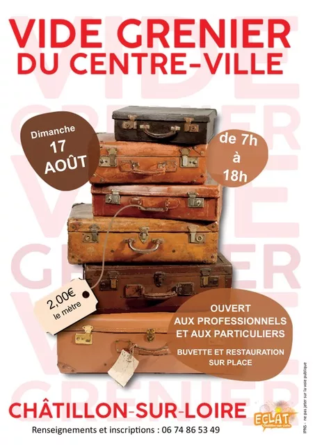 Vide grenier 2025 affiche boutique