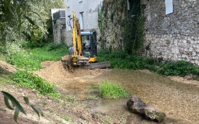 Travaux sur la rivière Éthelin