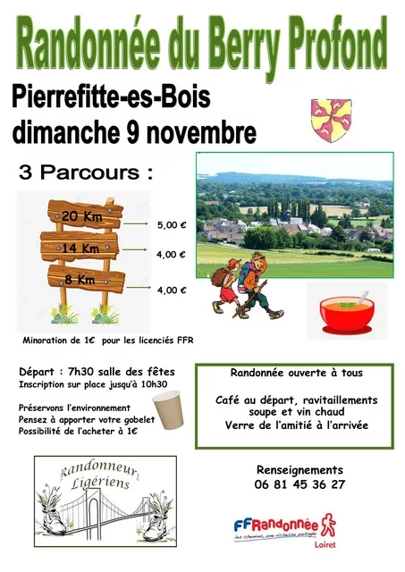 Affiche rando 09.11 Repas du badminton