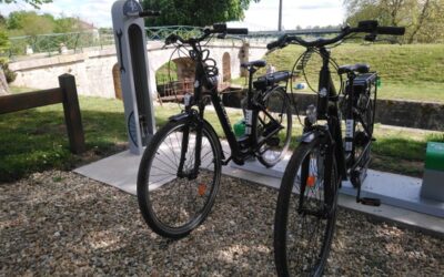 Quatre bornes de recharge pour vélos électriques au camping
