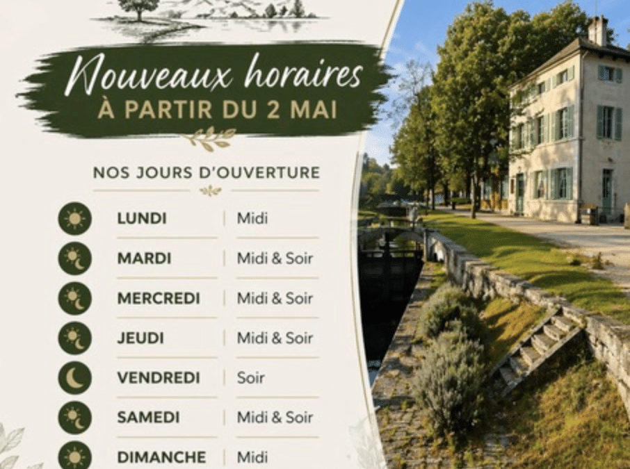 Dîner au Relais de Mantelot, c’est possible !