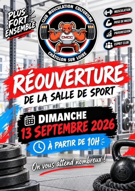 La salle de musculation s’est refait une santé et rouvre le dimanche 13 septembre